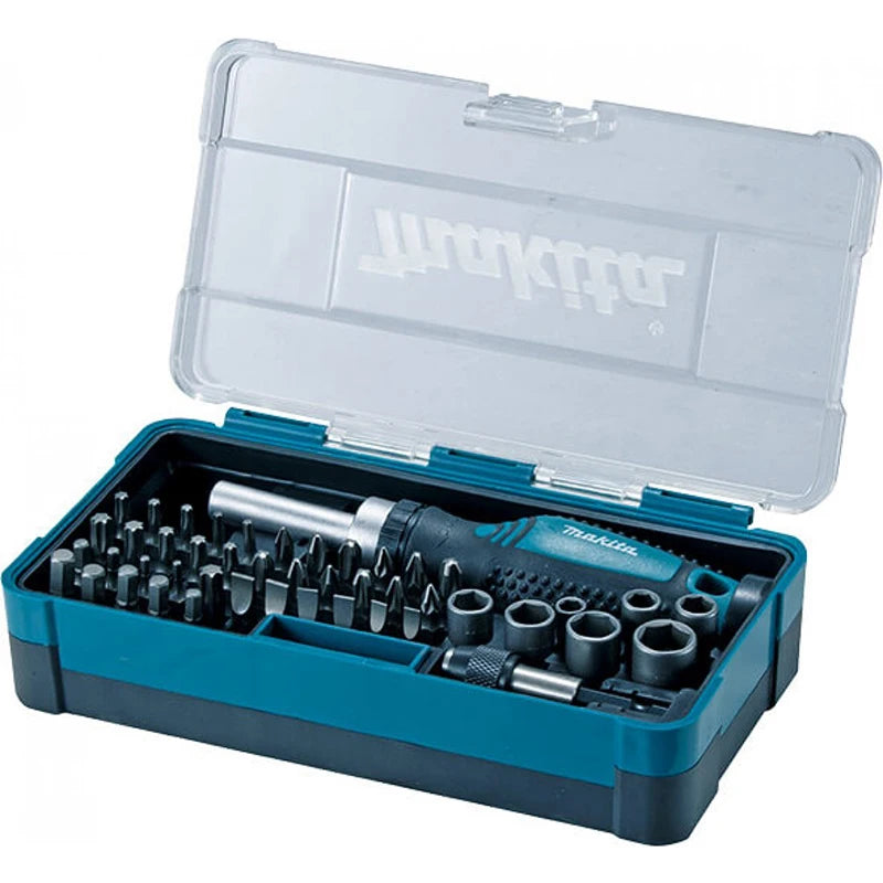 Makita B-36170 47-Piece Rachet Wrench and Bit Set Electric Hand Drill Hexagon Handle Screwdriver Bits Set