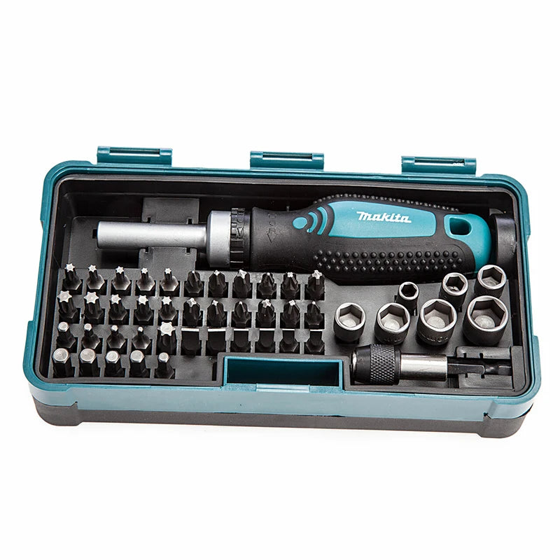 Makita B-36170 47-Piece Rachet Wrench and Bit Set Electric Hand Drill Hexagon Handle Screwdriver Bits Set