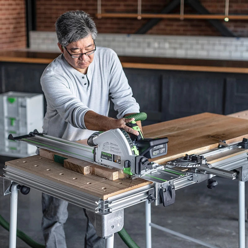 Festool 576720 TSC 55 Brushless Cordless Durable Track Saw With Kickback Stop, No Battery