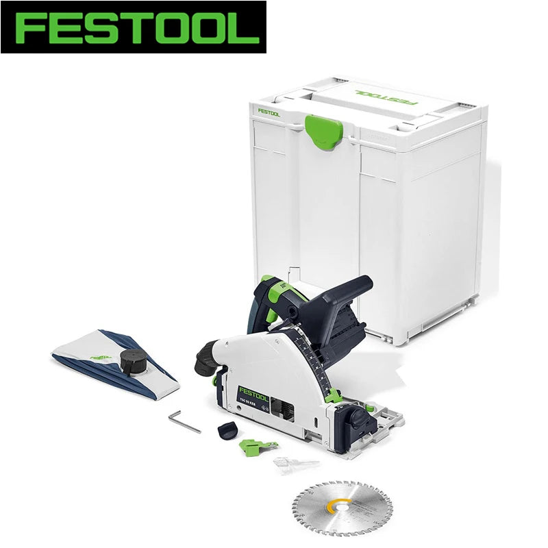 Festool 576720 TSC 55 Brushless Cordless Durable Track Saw With Kickback Stop, No Battery