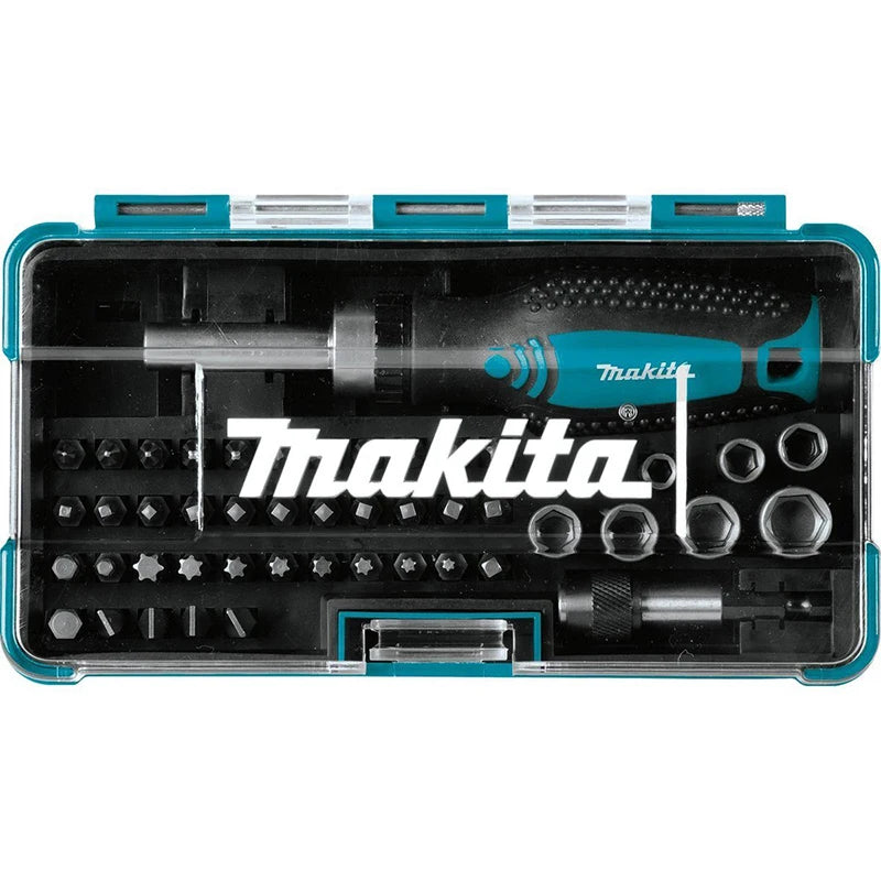 Makita B-36170 47-Piece Rachet Wrench and Bit Set Electric Hand Drill Hexagon Handle Screwdriver Bits Set