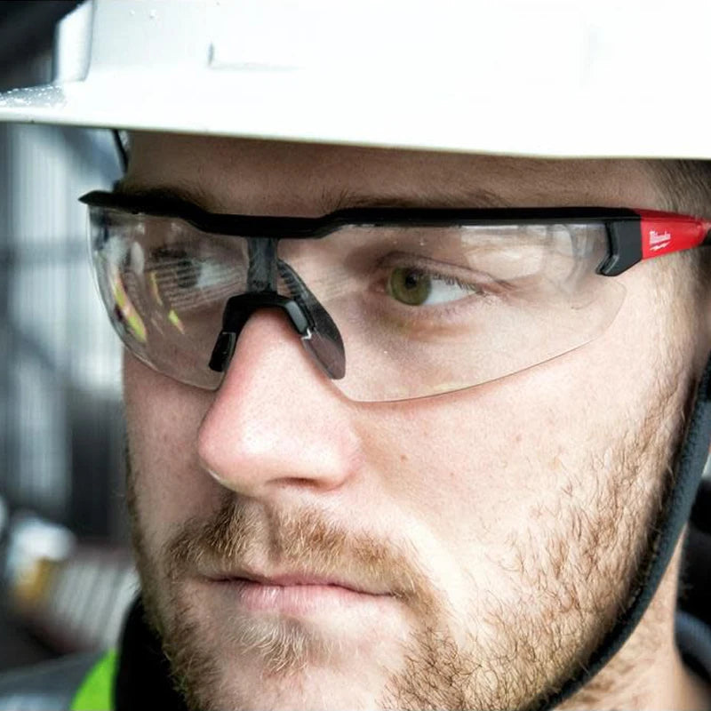 MILWAUKEE 48-73-2000A Clear Safety Glasses Anti Fog Durable Scratch Resistant Lenses Goggles Tool Accessories